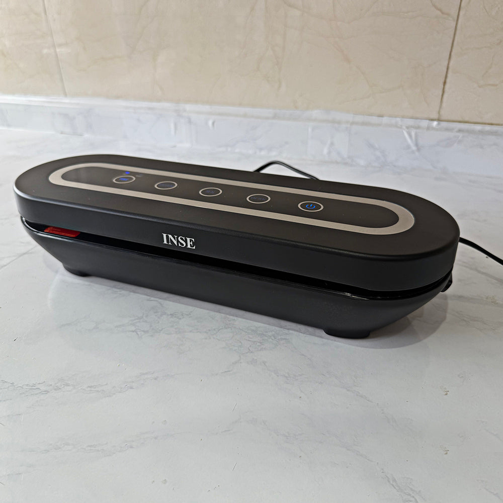 INSE Vacuum Packaging Machine,Vacuum Sealer Machine, Automatic Vacuum Packaging Machine for Food with 40 Bags,Dry&Wet&Extra Wet modes, LED Indicator, Easy to Clean-PM01