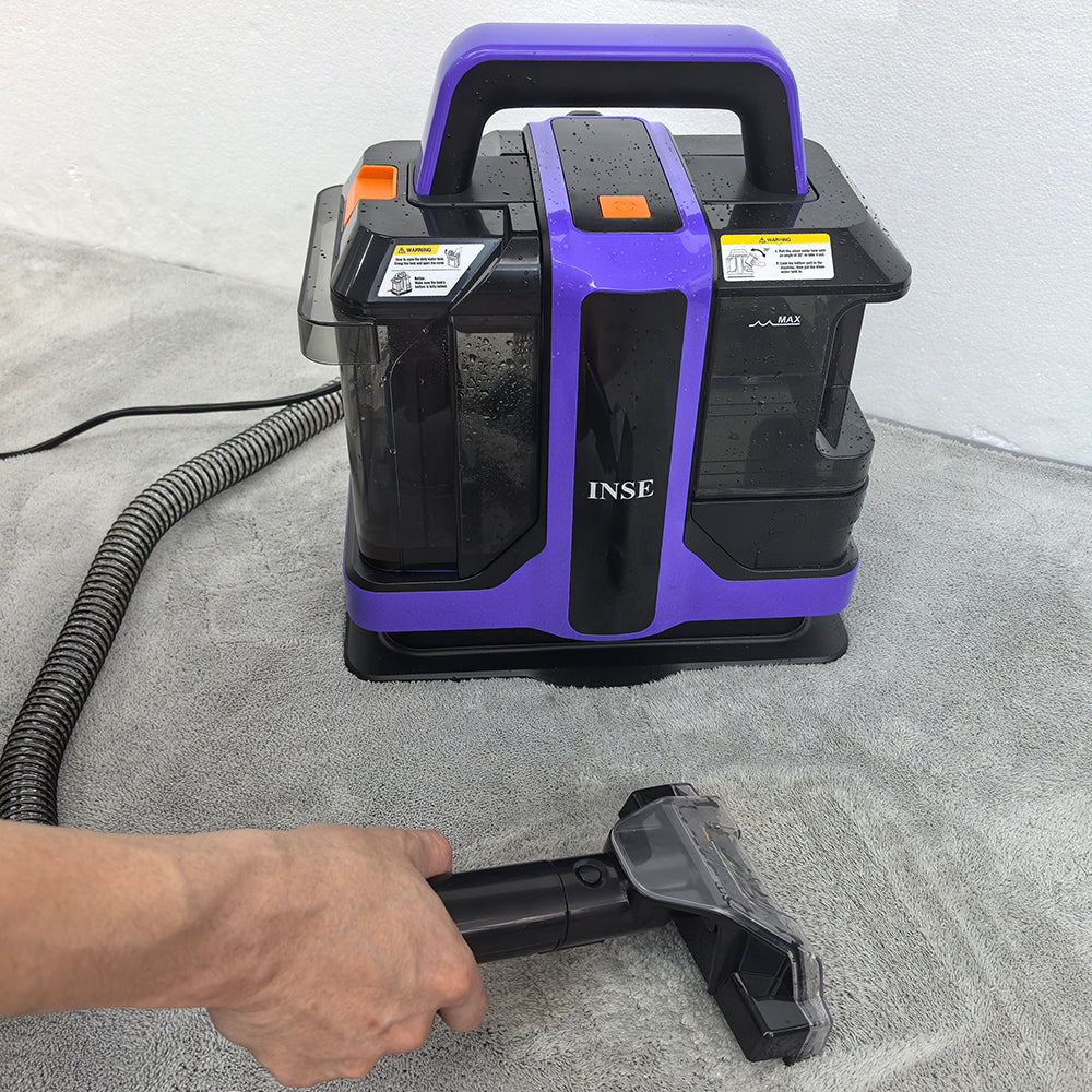 INSE Electric machine for carpet shampooing,Upholstery Carpet Cleaner, Portable Spot Stain Cleaner,400W Powerful Motor,Deep Cleaning for carpet, Pet & Family Friendly- Includes 8.5oz Deep Clean Pro Formula machines and apparatus-C7