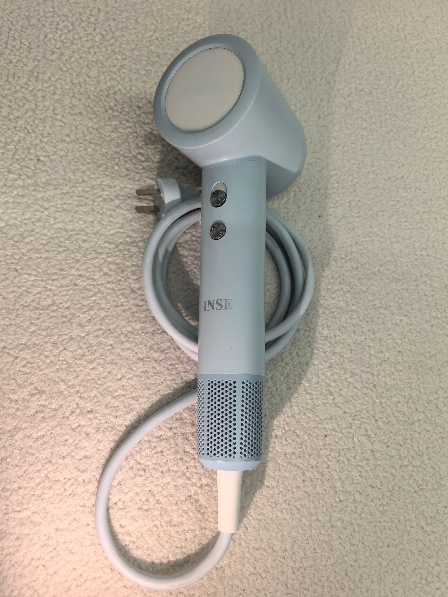 INSE Hair Dryer, Handheld electric hair dryer, 1600W Brushless Motor (110,000 RPM) with Negative Ions, 3 Speed & 2 Heat Settings, Fast Drying, Quiet & Hair Protecting, Safe for Home & Salon Use