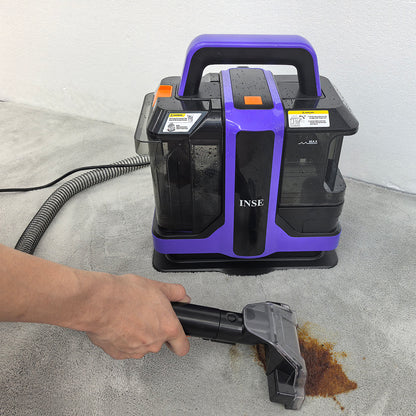 INSE Electric machine for carpet shampooing,Upholstery Carpet Cleaner, Portable Spot Stain Cleaner,400W Powerful Motor,Deep Cleaning for carpet, Pet & Family Friendly- Includes 8.5oz Deep Clean Pro Formula machines and apparatus-C7