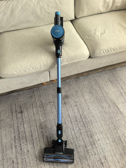 INSE Vacuum Cleaner,Cordless and Lightweight Stick Vacuum with Powerful Suction, 2200mAh Battery, 40 Mins Runtime, Self-Standing, Rechargeable Vacuum Cleaners for Home Hardwood Floor Carpet Pet Hair-N8
